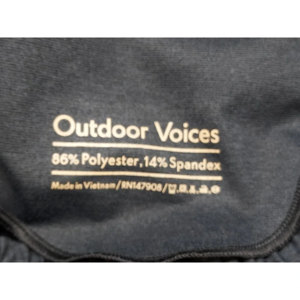 Outdoor Voices Men Sweatpant L Black Elastic Waist Drawstring Stretch Activewear